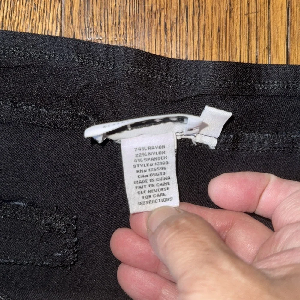 Habitat Black Pull On Crop Skim Trouser Pants